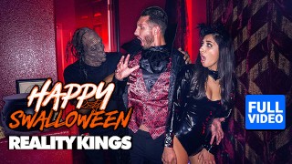 REALITY KINGS - Gianna Dior Dressed In Black Latex Takes Quinton's Dick In Front Of The Camera