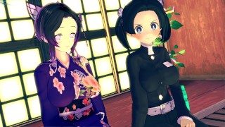 Tanjiro Fucks Cute Girls from Demon Slayer and Cum Inside them - Anime Hentai 3d Compilation